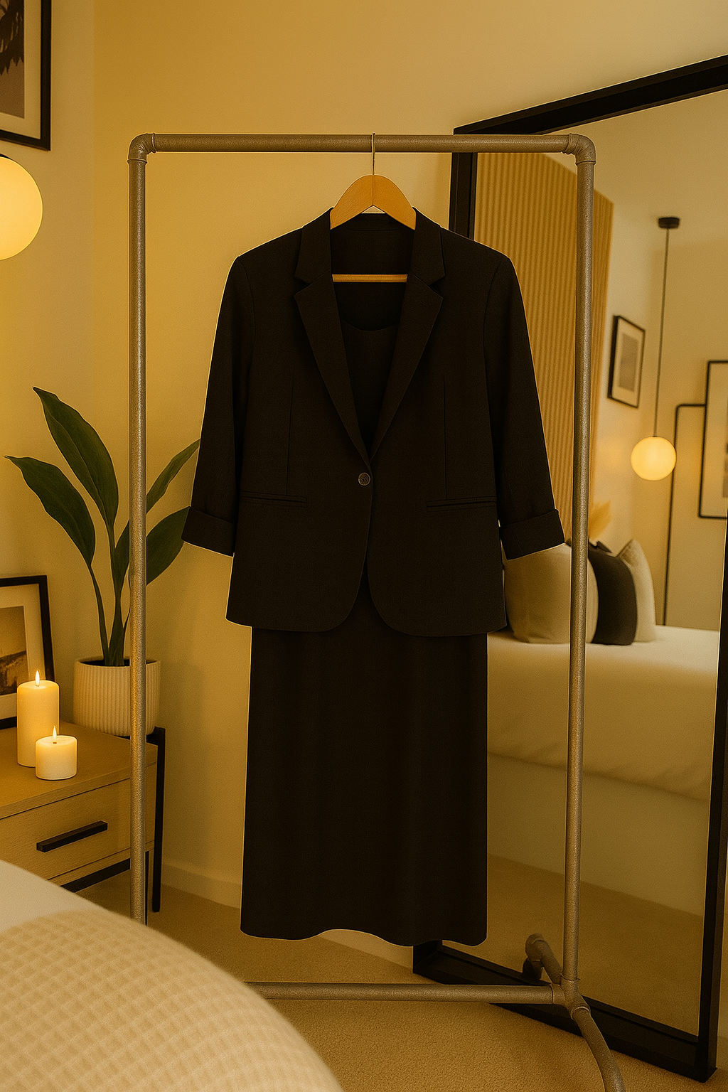 Wrap Coat Dress | 2 PCs Dress