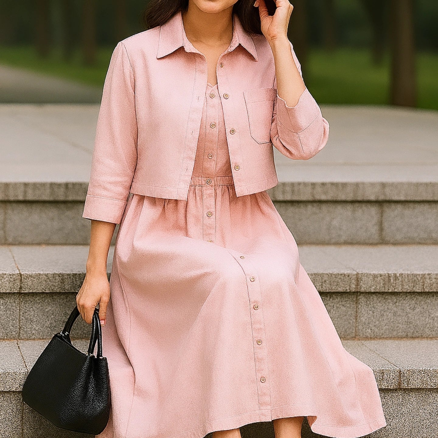 Elora Styles | Long Dress | 2 PCs Dress