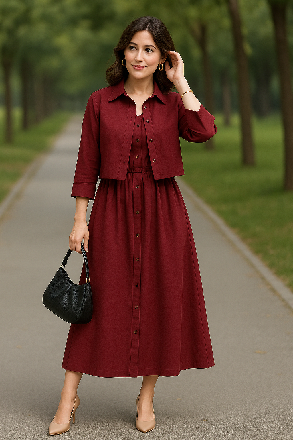 Elora Styles | Long Dress | 2 PCs Dress