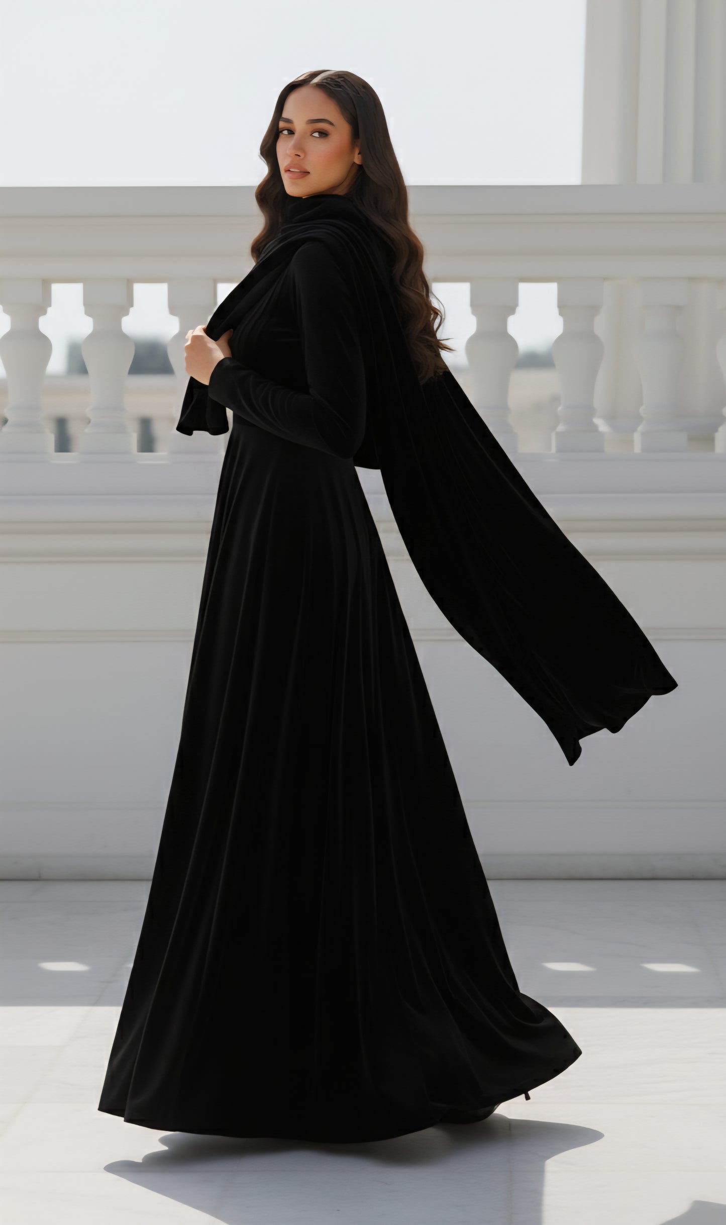 Soft Hues | French Velvet | 2 Pc Dress