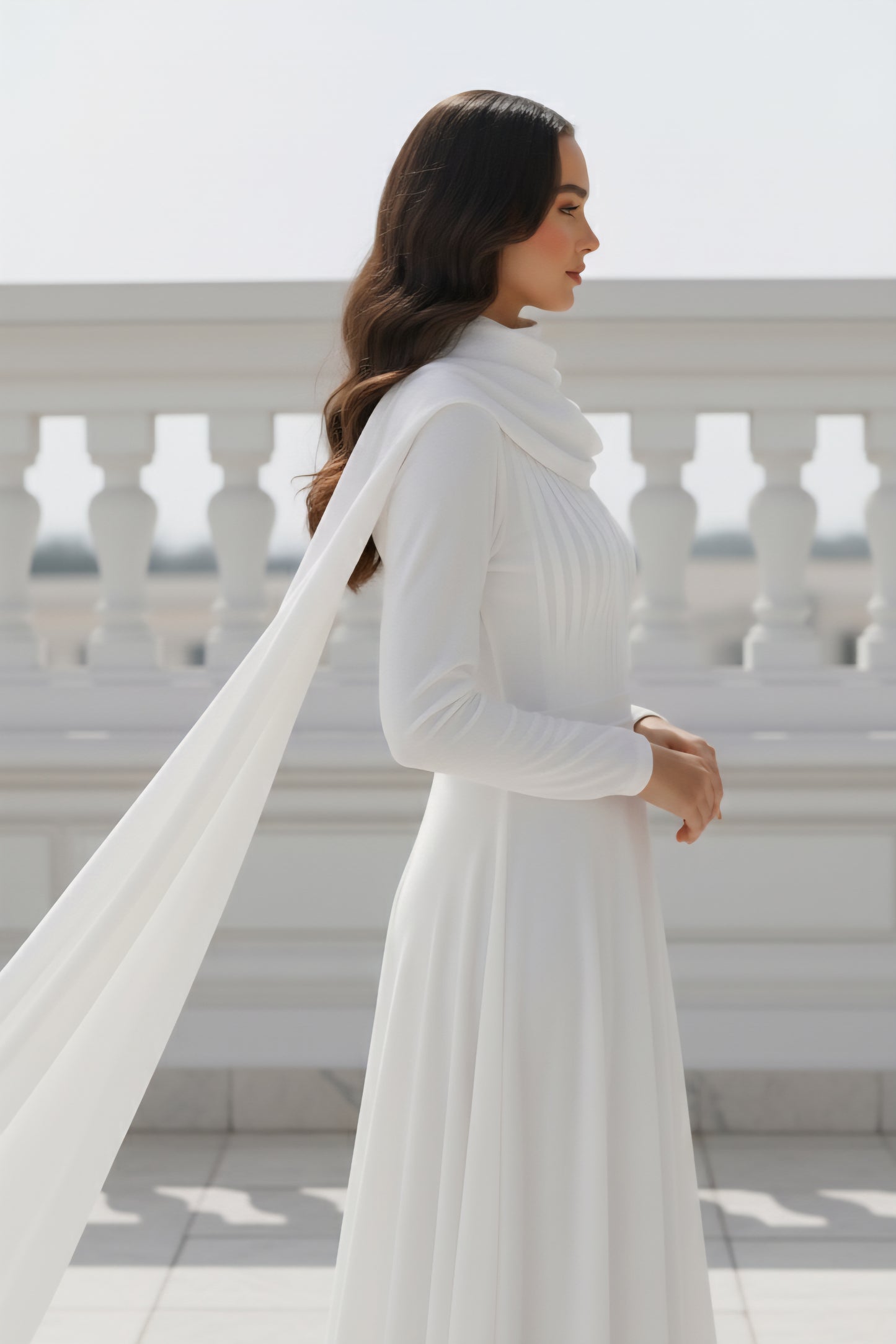 Soft Hues | French Velvet | 2 Pc Dress