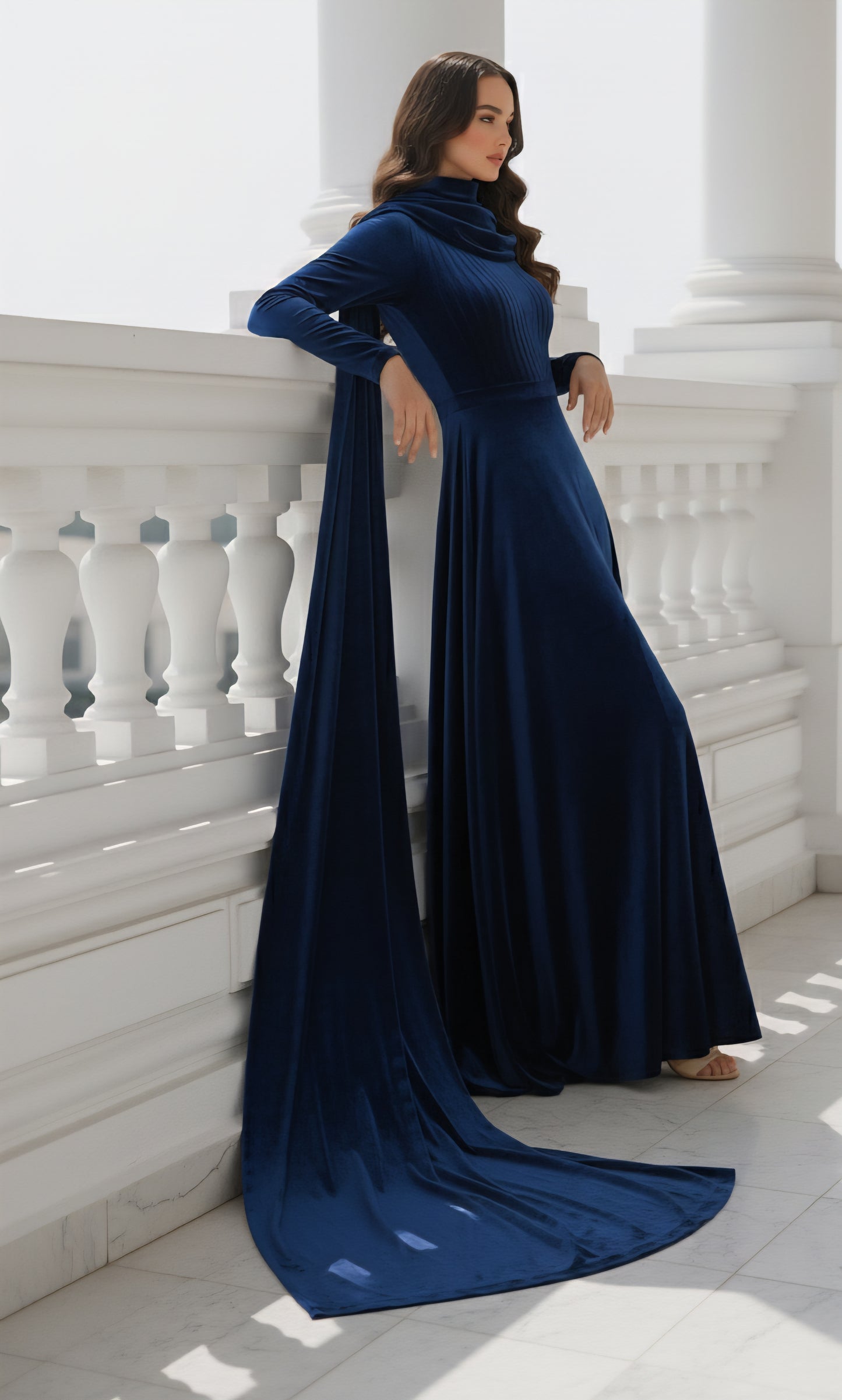 Soft Hues | French Velvet | 2 Pc Dress