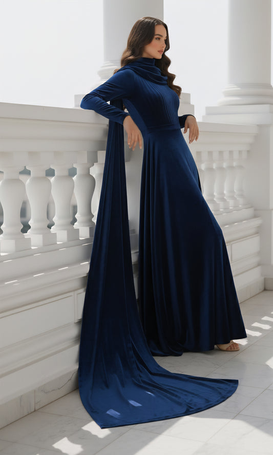 Soft Hues | French Velvet | 2 Pc Dress