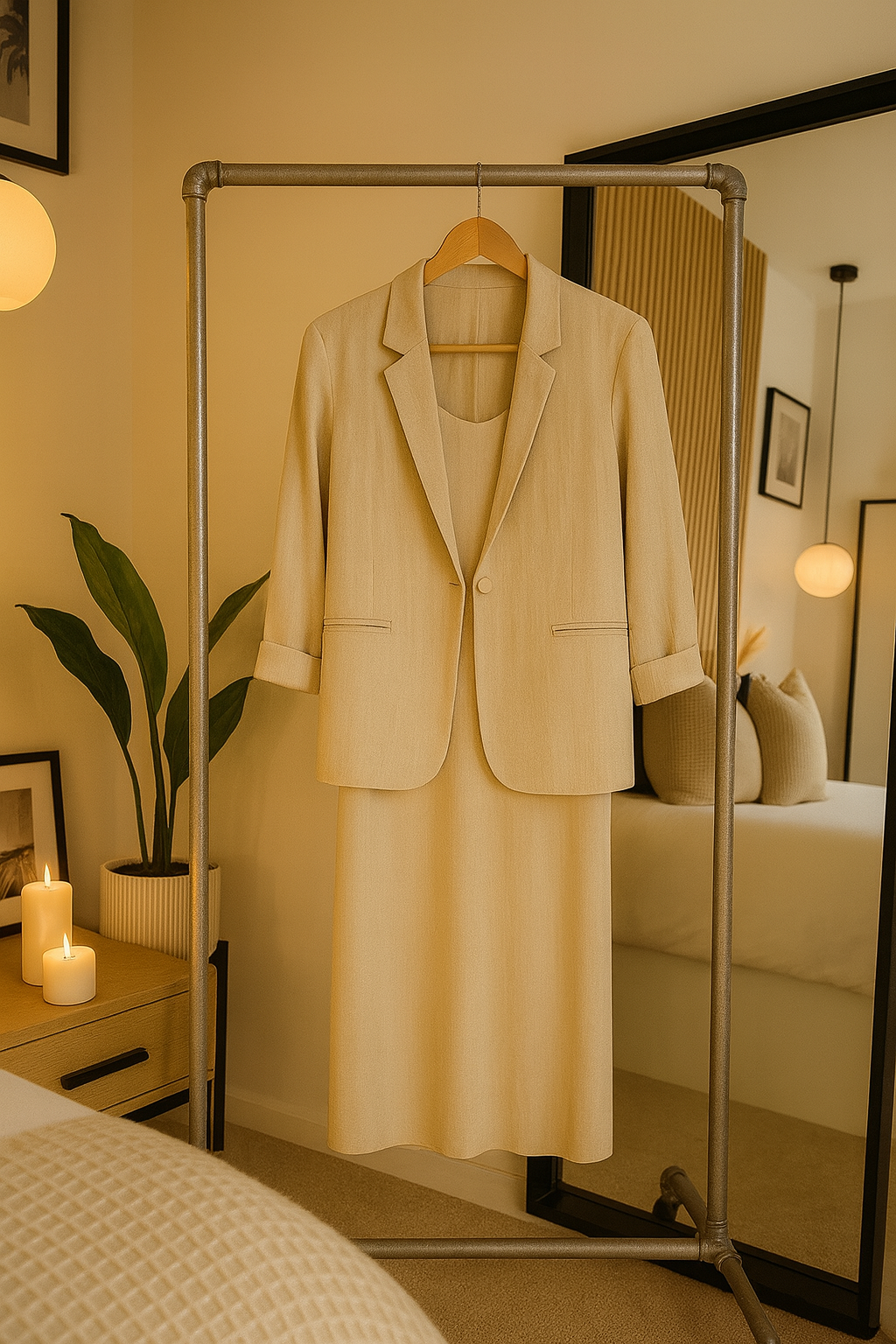 Wrap Coat Dress | 2 PCs Dress