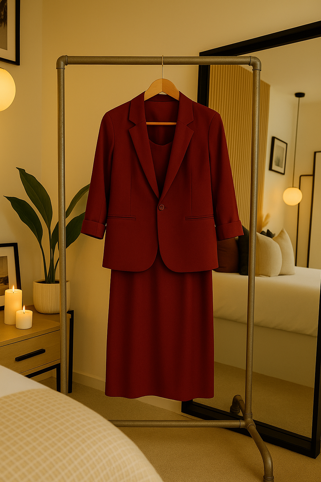 Wrap Coat Dress | 2 PCs Dress