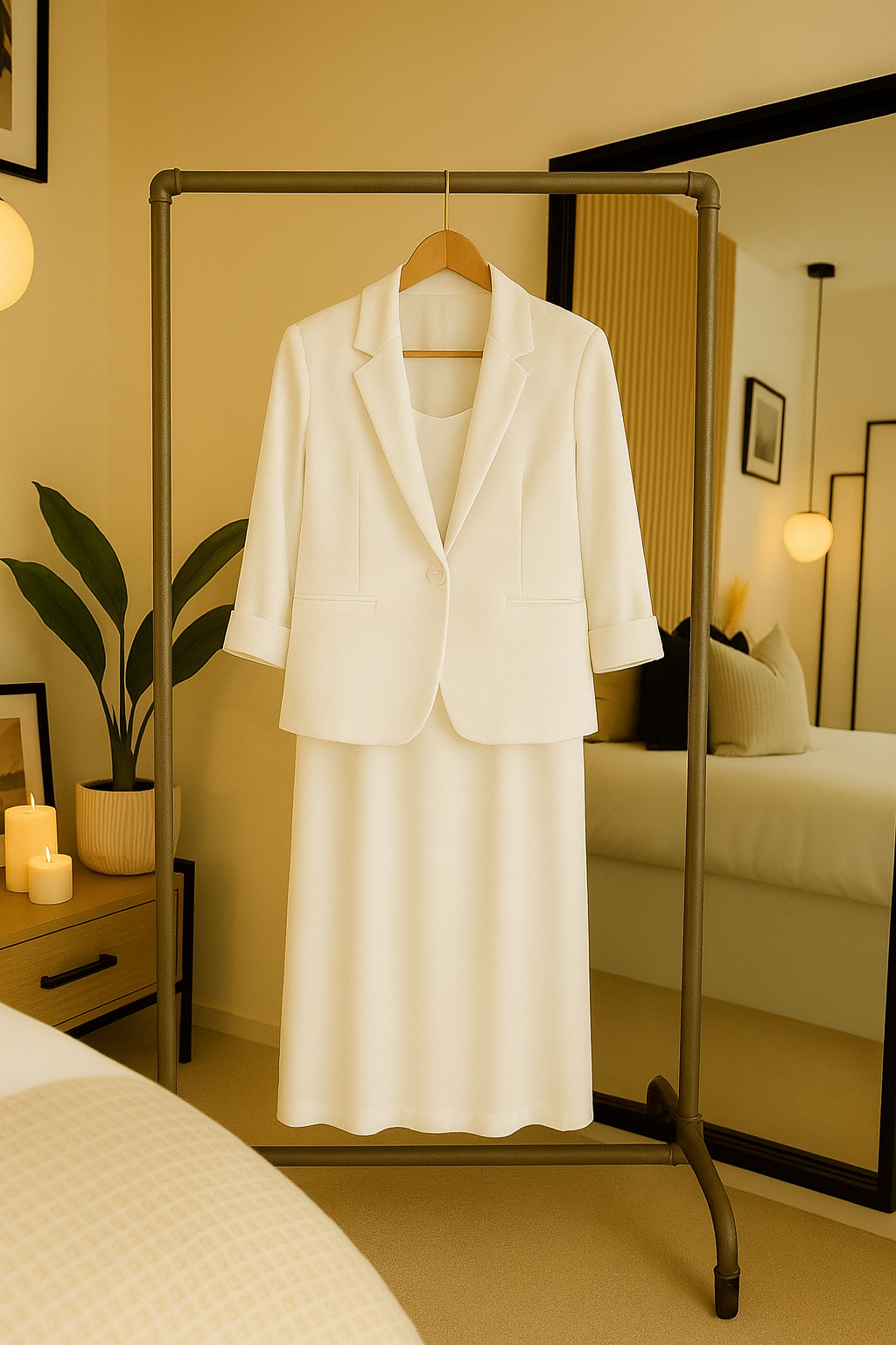 Wrap Coat Dress | 2 PCs Dress