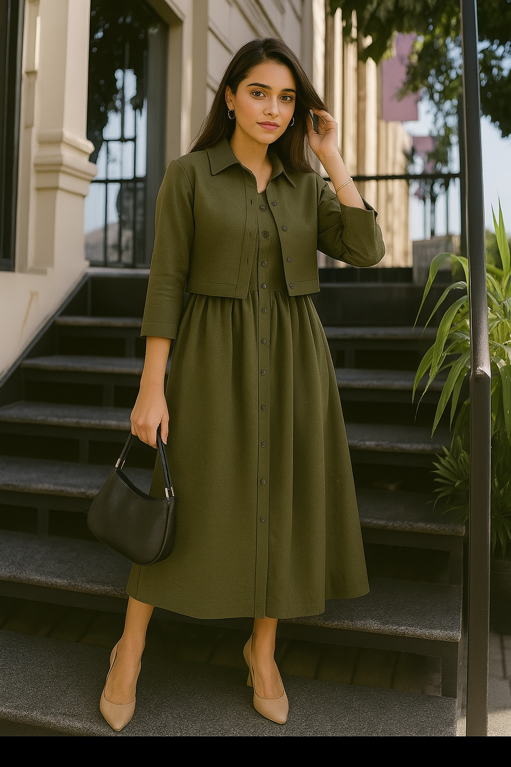 Elora Styles | Long Dress | 2 PCs Dress